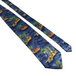 Island News Mens Necktie Hawaiian Island Themed Office Work Casual Dad Gift